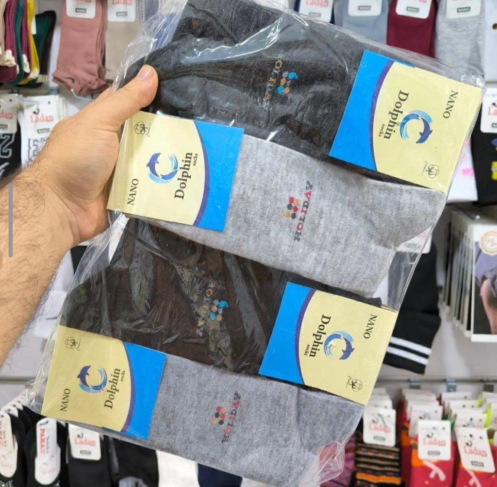 جوراب مردانه کلاسیک حراجی الوان مارک آزاد (۱۲تایی)
