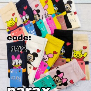 جوراب ساقدار بچگانه میکی موس میکس پاراکس کد 142 (12جفتی)