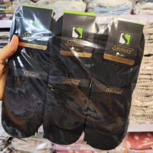 کالج جورابی اسپرت پک کلا مشکی پشت ژله مارک سوناز ( 12 جفتی )