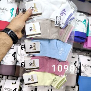 جوراب مچی زنانه دو کش alo کد 1098 لادن (۱۰ جفتی)