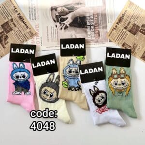 جوراب ساقدار زنانه لبوبو 2 کد 4048 لادن (10جفتی)