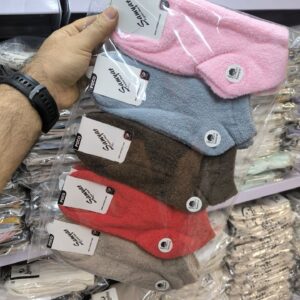 جوراب مچی زنانه ساده بوکله زمستونی  poc (10جفتی)