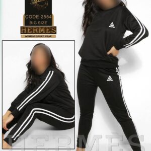 ست بلوز شلوار نخ پنبه ورزشی زنانه کد 2554 ( تک عددی )