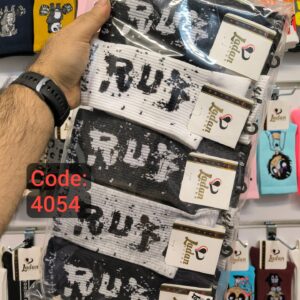 جوراب ساقدار اسپرت طرح راک کد 4054 لادن (10جفتی)