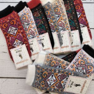 جوراب مچی زنونه گلیمی مچ موهر صالحی  (12جفتی)