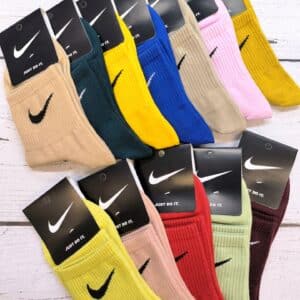 جوراب نیم ساق اسپرت نایک 12 رنگ ایده آل (12 جفتی)