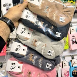 جوراب مچی زنانه گوزن شاخ دار بوکله زمستونی poc (10جفتی)