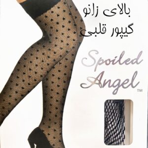 جوراب بلند زنونه بالای زانو زنونه گیپوری قلبی angel (6جفتی)