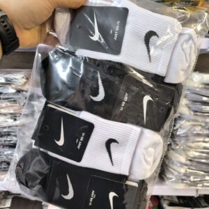 جوراب نیم ساق اسپرت white&black نایک ایده آل (12 جفتی)